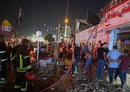 آتش‌سوزی بازار بندرعباس مهار شد