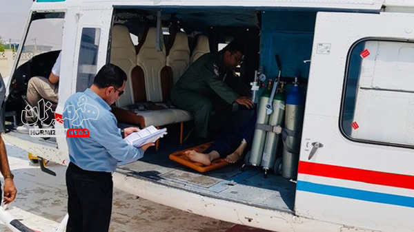 عملیات موفق اورژانس هوایی بستک، نویدبخش بهبود خانم ۷۷ساله