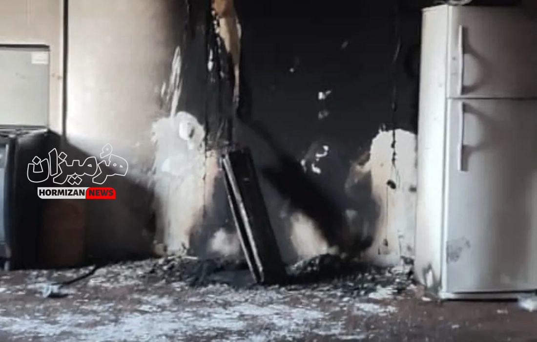 آتش سوزی در خوابگاه دانشجویی دخترانه بندرعباس با ۵ مصدوم