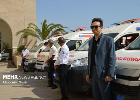 ۱۱ دستگاه آمبولانس جدید به ناوگان اورژانس هرمزگان الحاق شد