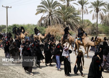 راهپیمایی بزرگ جاماندگان اربعین در شهرستان رودان