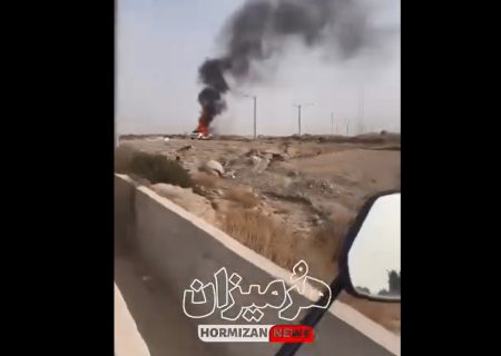 شهروند خبرنگار/آتش گرفتن خودرو در بلوار چمران