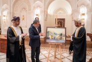 تمبر یادبود همکاری ایران و عمان منقش به مسجد جامع بستک توسط وزیر خارجه ایران و عمان رونمایی شد
