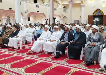 برگزاری محفل انس با قرآن در مسجد جامع اهل سنت بستک
