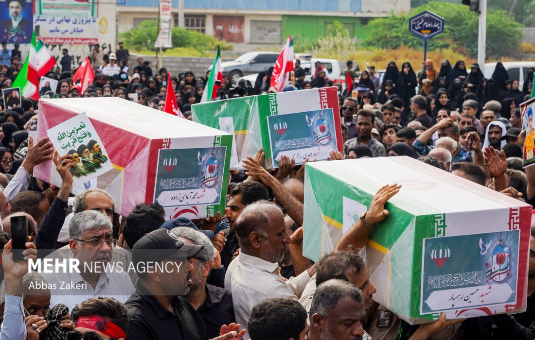 زمان برگزاری مراسم تشییع و خاکسپاری ۳ شهید حمله آمریکا در قشم اعلام شد