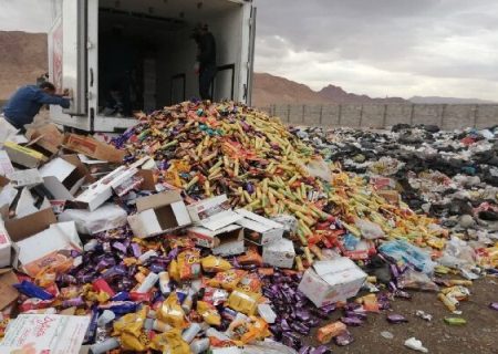 معدوم کردن بیش از ۲۵ تن مواد غذایی غیرمجاز در بندرعباس