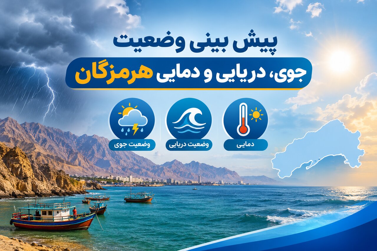 پیش‌بینی هواشناسی هرمزگان برای روز پنجشنبه ۷ آبان